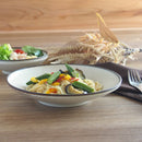 ナチュレ21.5cmディーププレート丸皿パスタ皿皿ブラウン茶色茶洋食和食ナチュラルシンプル可愛いかわいい食器業務用インスタ映え日本製
