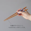 【送料無料】【ネコポス】藍紋様箸5客セット（箱入）お箸おはし竹おしゃれカトラリー藍色藍青色青ブルー和食カフェ