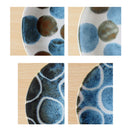 やちむん風大皿28cm琉球どっとピンク/ブルー/白丸尺皿盛り皿プレート皿和食器沖縄おしゃれオシャレかわいい美濃焼ラージプレート