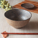 どんぶりEarth青海波多用丼5.5寸茶色ブラウンせいがいは丼丼ぶり海鮮丼天丼うどんそば渋い和風食器和食器かっこいい丼