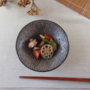浅鉢5寸アース青海波煮物鉢お浸し平鉢せいがいは和風和食器茶色おしゃれオシャレ伝統柄和柄煮物おうち時間