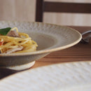 ベネーラ22cmリム浅鉢パスタ皿パスタリム皿リムナチュラルホワイト白ベージュブラウンおしゃれオシャレフレンチイタリアンレストランリストランテ
