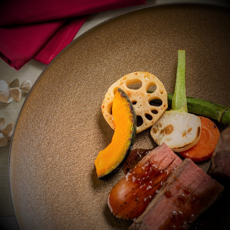 ゴールド クリスタル 28cm ディナープレート