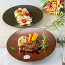 クリスマスクリスタル22cmプレートブルーレッドディナー皿キラキラメイン皿お皿高級感丸皿食器青緑赤グレーおしゃれオシャレハイセンスラメ窯変かっこいいレストランフレンチイタリアン結婚式パーティーコース料理