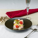 クリスマスクリスタル22cmプレートブルーレッドディナー皿キラキラメイン皿お皿高級感丸皿食器青緑赤グレーおしゃれオシャレハイセンスラメ窯変かっこいいレストランフレンチイタリアン結婚式パーティーコース料理