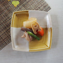 角皿銘々皿市松13cm黄白小和菓子のお皿まんじゅう和菓子正角皿取り皿スクエアいちまつイチマツ黄色イエロー小さい和食器食器皿暖かい白ホワイト白化粧おうち時間お皿