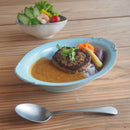 カレー皿 インバリ カレーボウル 24cm 楕円 グレー/オリーブ/プラム/スカイブルー