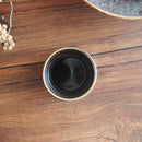 千代久丸孔雀お猪口ちょこおちょこ盃杯酒お酒日本酒小付珍味茶色茶ブラウン高級感シックおしゃれオシャレ居酒屋和食和風業務用さかずきさかづき日本製
