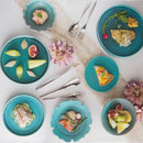 碧?ao?14.5cm桔梗切込小鉢トルコブルー青ブルー碧釉青釉マット取り鉢取り皿食器業務用インスタ映え和食割烹レストラン日本製
