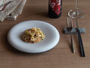 コンフィ21cmくぼみプレート丸皿パスタ皿ディナー皿高級感イタリアンフレンチかっこいいエレガントフォルムかっこいい食べやすい