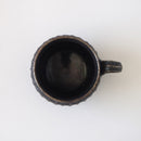 黒釉彫コーヒーC/S信楽焼へちもんコーヒーカップカップコーヒー黒黒色ブラックブロンズ信楽アンティークおしゃれオシャレ喫茶店喫茶カフェ