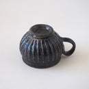 黒釉彫コーヒーC/S信楽焼へちもんコーヒーカップカップコーヒー黒黒色ブラックブロンズ信楽アンティークおしゃれオシャレ喫茶店喫茶カフェ