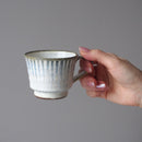 塗分十草コーヒーカップ&ソーサーコーヒーカップソーサー十草ブルー青ホワイト白おしゃれオシャレカフェ