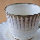 塗分十草コーヒーカップ&ソーサーコーヒーカップソーサー十草ブルー青ホワイト白おしゃれオシャレカフェ