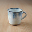 塗分十草マグカップマグカップ十草ブルー青ホワイト白おしゃれオシャレカフェ