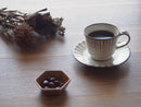 塗分十草コーヒーカップ&ソーサーコーヒーカップソーサー十草ブルー青ホワイト白おしゃれオシャレカフェ