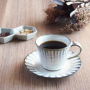 塗分十草コーヒーカップ&ソーサーコーヒーカップソーサー十草ブルー青ホワイト白おしゃれオシャレカフェ