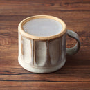 削ぎマグカップマグカップマグカップコーヒーお茶粉引ベージュアメブラウン茶茶色紺紺色青青色ブルー軽い薄い持ちやすいおしゃれオシャレモダンカフェ喫茶店喫茶