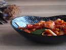 七宝カレー皿鉢ボウル深鉢深皿オーバル楕円カレーパスタ皿パスタサラダ皿サラダ粉引ベージュ織部緑色緑グリーン黒アメおしゃれかわいい可愛い日本製
