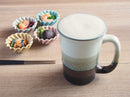 ビアジョッキ白流し塗分けビアカップタンブラー酒器酒ビールビア泡立ち