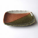 23cm三色塗分長角皿焼き魚焼き鳥やきとり串カツ串かつ揚げ物角皿おかず皿焼物皿居酒屋居酒屋メニュー和食器食器和風