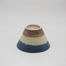 POTEポテミニボウル3色塗分けモカネイビーブラウンベージュ茶ブルー青3色三色塗分けおしゃれかわいいカラフルボウル小付ミニカジュアル