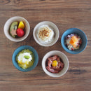 POTEポテミニボウル3色塗分けモカネイビーブラウンベージュ茶ブルー青3色三色塗分けおしゃれかわいいカラフルボウル小付ミニカジュアル