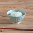 茶碗しのぎ12.8cmお茶碗おちゃわん飯碗選べる3色しのぎ模様ブルー青イエロー黄ベージュグリーン緑おしゃれシンプルナチュラルモダンカジュアル食洗機対応持ちやすいペアお揃い家族子供茶碗和食器ちゃわん日本製