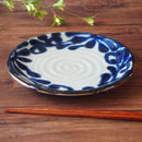 やちむん風琉球るり唐草7.0皿