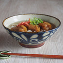 やちむん風琉球唐草6.5寸そば丼るり/ヌキラーメン鉢器おしゃれオシャレ食洗機対応食器業務用蕎麦うどん麺類丼どんぶり沖縄やちむん琉球インスタ映えおうち時間