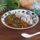 やちむん風カレー皿9吋深皿琉球てぃーだ和風軽量盛鉢沖縄南国かりゆしゴーヤチャンプル&mdash;ゴーヤカレー和食器オシャレ賑やかおしゃれプレート安い食器鉢お皿美濃焼