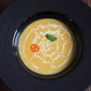 【今だけポイント10倍】クリスマスお皿食器おしゃれナイトストリーム24cmディープスープボール黒い食器おうち時間かぼちゃスープスープ皿スープクモの巣くもの巣