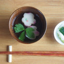 木製羽反汁椀10cｍ漆塗り茶色おわん木木目しるわん味噌汁お吸い物お椀椀和食器
