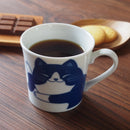 ねこちぐらマグカップハチワレ/ミケ/トラマグ猫カフェコーヒーカップおしゃれオシャレかわいい可愛いペア食洗器OK珈琲モーニング