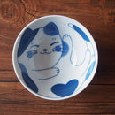 ねこちぐらお茶碗ハチワレ/ミケ/トラちゃわん飯碗猫ごはんおしゃれオシャレかわいい可愛いペア食洗器OK