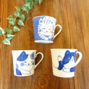 ねこちぐらマグカップハチワレ/ミケ/トラマグ猫カフェコーヒーカップおしゃれオシャレかわいい可愛いペア食洗器OK珈琲モーニング