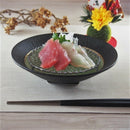 向付 渕黒金線グリーン とちり 刺身鉢