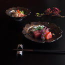 朧 おぼろ 19cm 丸皿 桔梗切込