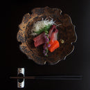 朧 おぼろ 19cm 丸皿 桔梗切込