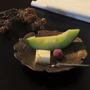 朧 おぼろ 19cm 丸皿 桔梗切込