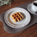 ハロウィンラフィネ19cmリムプレートホワイト/ブルー/レッド/グレーパン皿デザート皿ケーキ皿お皿ヴィンテージクラシック食器レトロアンティーク白青赤グレー水色おしゃれビンテージランチカフェかっこいい古めかしい