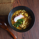 ブラック黒カレーうどんどんぶり16.5cmスリムラーメンボウルエボニー天丼台形丼丼ぶりらーめん拉麺オシャレおしゃれラーメン丼丼物
