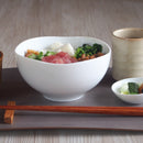 うどん親子丼どんぶり白磁のまあるいどんぶり大かわいいカワイイどんぶり丸い丸型ポーセラーツ白い食器白磁おしゃれオシャレ真っ白無地カフェレストランシンプルおうちカフェおうち時間