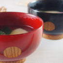 【アウトレット込み】汁椀丸カット根来曙雑煮赤黒朱おわん和食器汁椀木木目正月お正月おぞうにお雑煮しるわん味噌汁お吸い物お椀椀千筋みそ汁味噌汁椀