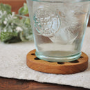 【3個セット】【送料無料】【ネコポス】コースター木製れんこん8cm蓮根縁起物木ウッドチークチーク材ブラウン茶色カフェナチュラルオーガニックかわいいおしゃれモダン