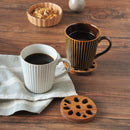 【5個セット】【送料無料】【ネコポス】コースター木製れんこん8cm蓮根縁起物木ウッドチークチーク材ブラウン茶色カフェナチュラルオーガニックかわいいおしゃれモダン