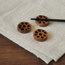 【3個セット】【送料無料】【ネコポス】箸置き木製れんこん4cm蓮根縁起物木ウッドチークチーク材ブラウン茶色カフェナチュラルオーガニックかわいいおしゃれモダン