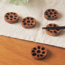 【5個セット】【送料無料】【ネコポス】箸置き木製れんこん4cm蓮根縁起物木ウッドチークチーク材ブラウン茶色カフェナチュラルオーガニックかわいいおしゃれモダン