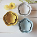 小鉢 ゆらり9cm ホワイト イエロー ブルー