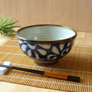 やちむん風 どんぶり 琉球 唐草六兵衛5.5高ハマ丼 るり/ヌキ